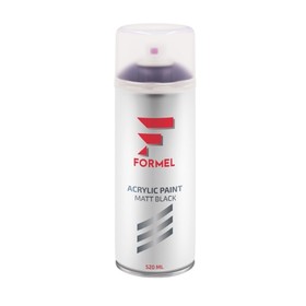 

Эмаль FORMEL, черный матовый, аэрозоль, 520 мл