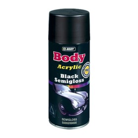 

Аэрозольная краска Body, черная, полуматовая, 0,4 л