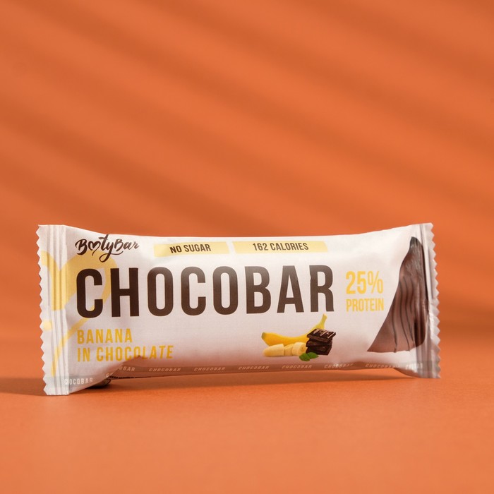 фото Протеиновый батончик chocobar «банан в шоколаде» спортивное питание, 40 г booty bar