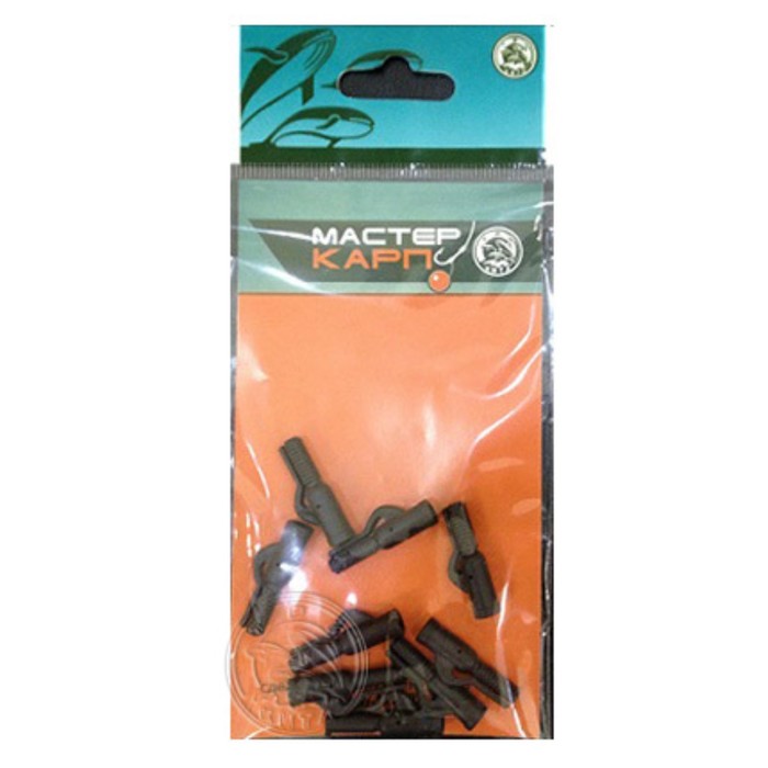 фото Клипса безопасная для груза, в пакете, 10 шт, цвет коричневый три кита