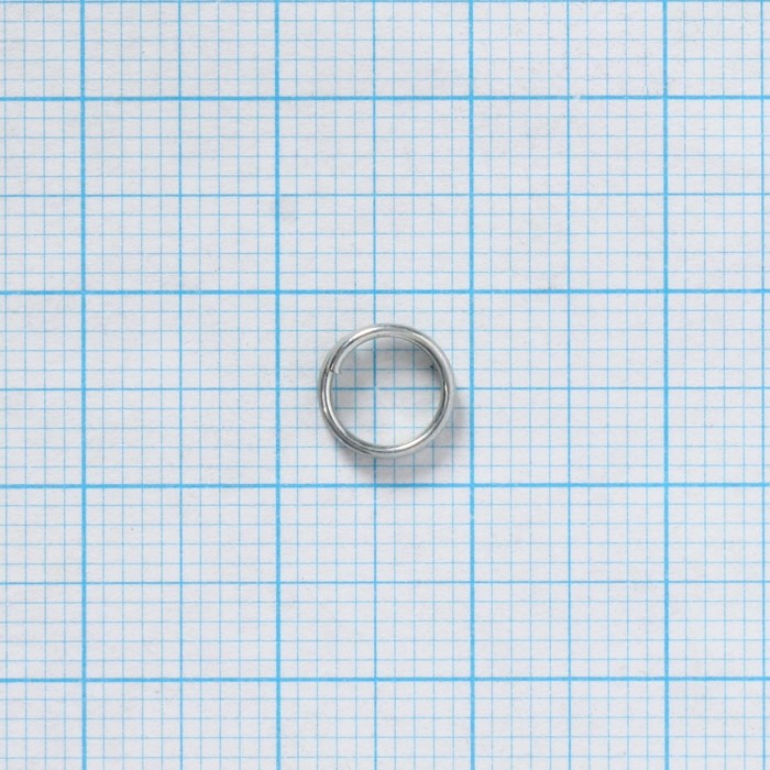 Кольцо заводное, диаметр 7 мм, тест 17 кг, 20 шт.