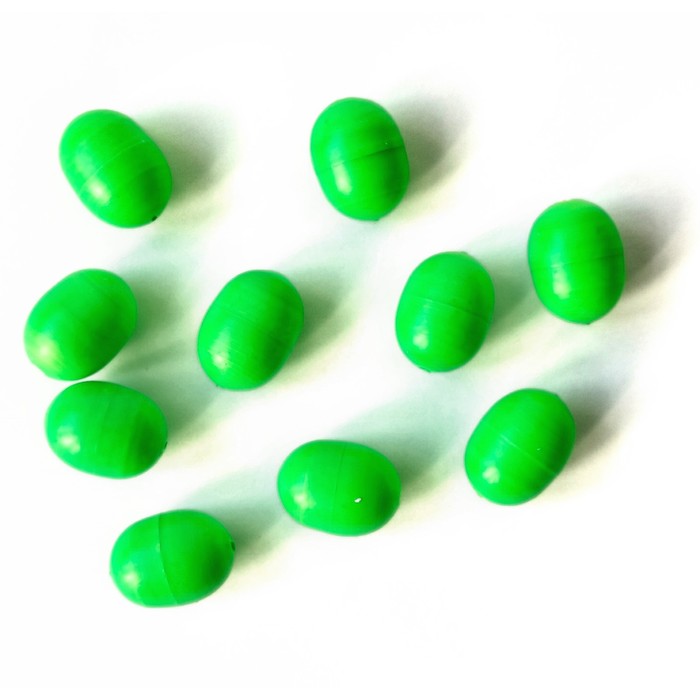 Поплавок на пеленгаса, высота 18 мм, малый, цвет зелёный, 10 шт