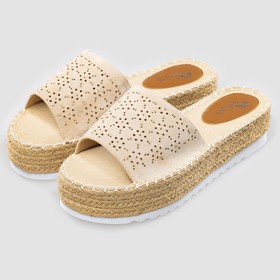 

Тапочки женские, размер 38, цвет бежевый