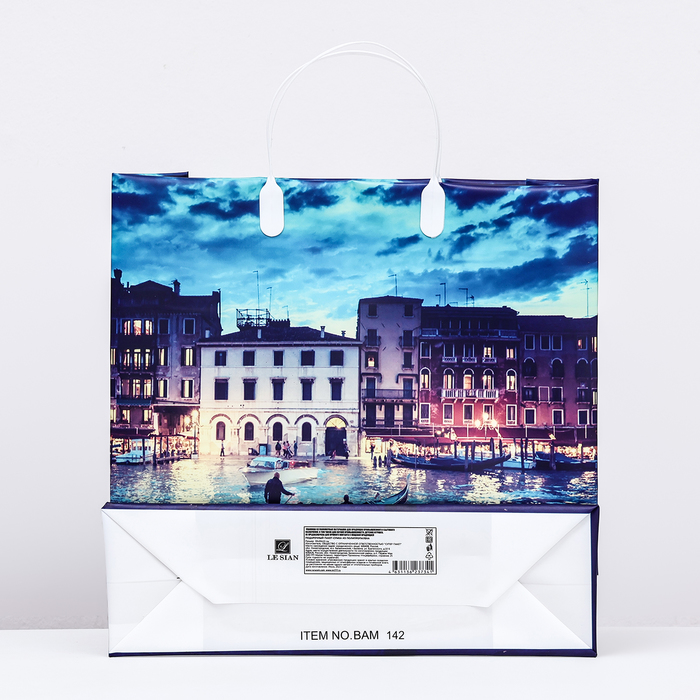 Пакет "Вечер в Венеции", мягкий пластик, 30 x 30 см, 100 мкм
