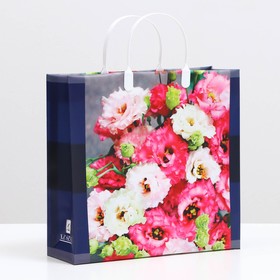 Пакет "Flowers", мягкий пластик, 30 x 30 см, 100 мкм