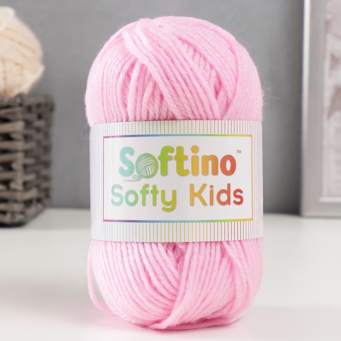 Пряжа 100% акрил Softy Kids 90м ±5м 50 гр цвет 09 розовый зефир пряжа 100% акрил softy kids 90м ±5м 50 гр цвет 12 тёплый розовый