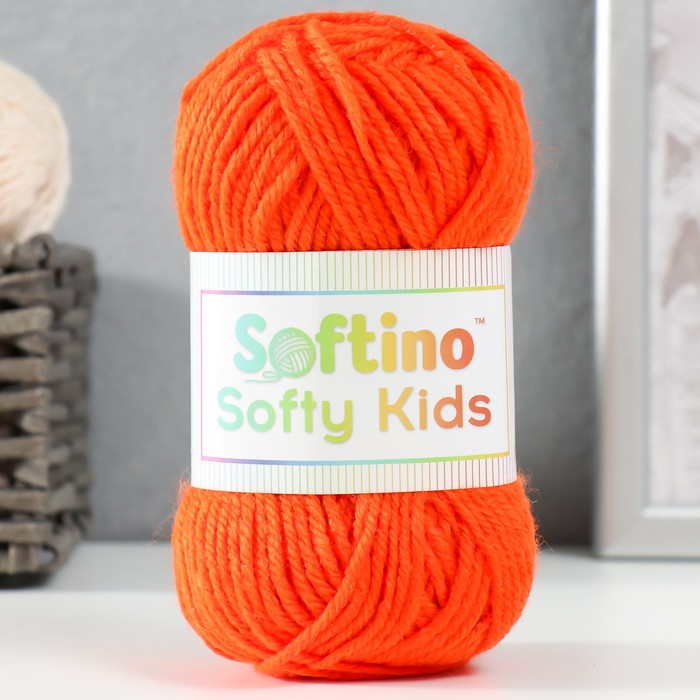 Пряжа 100% акрил Softy Kids 90м ±5м 50 гр цвет 07 морковный пряжа 100% акрил softy kids 90м ±5м 50 гр цвет 15 водный