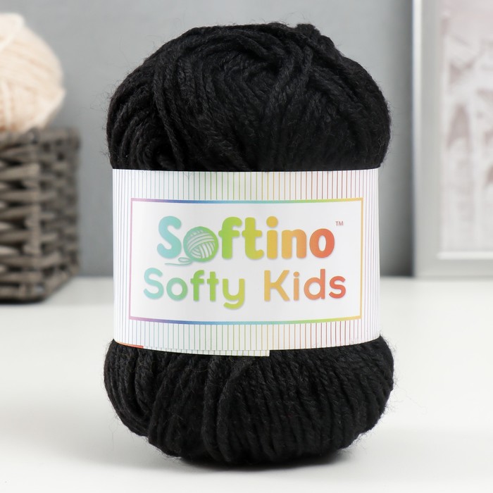 Пряжа 100% акрил Softy Kids 90м ±5м 50 гр цвет 66 чернила пряжа 100% акрил softy kids 90м ±5м 50 гр цвет 45 зелёный мох