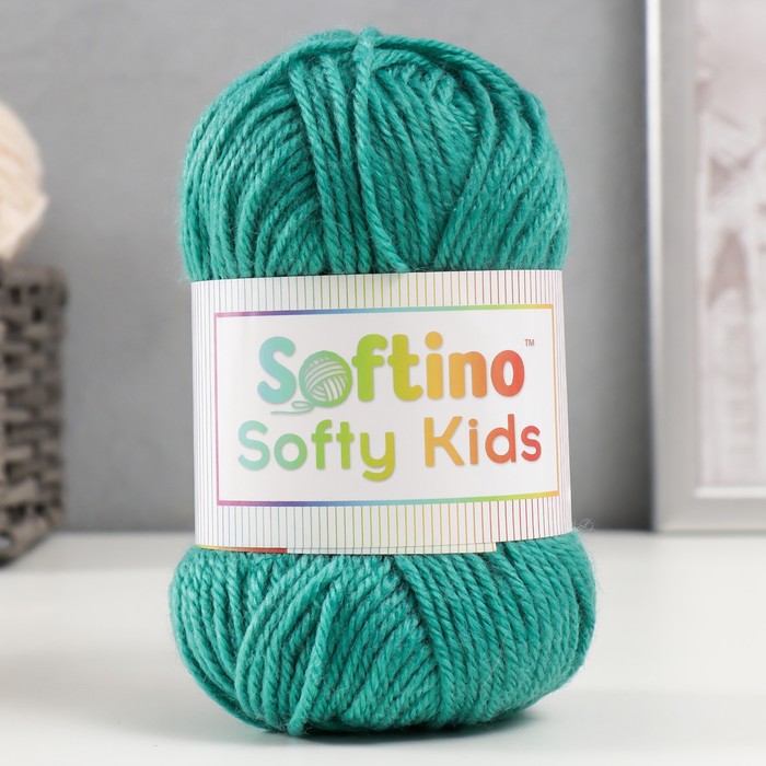 Пряжа 100% акрил Softy Kids 90м ±5м 50 гр цвет 20 серо-зелёный пряжа 100% акрил softy kids 90м ±5м 50 гр цвет 45 зелёный мох