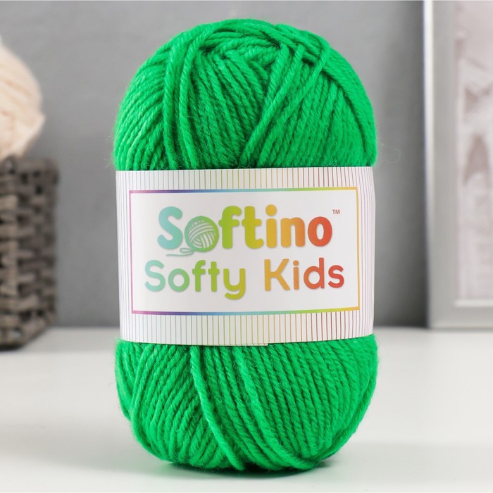 Пряжа 100% акрил Softy Kids 90м ±5м 50 гр цвет 44 травяной пряжа 100% акрил softy kids 90м ±5м 50 гр цвет 34 гранат 5443668