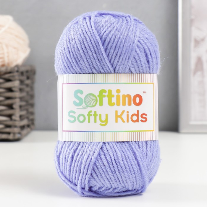 Пряжа 100% акрил Softy Kids 90м ±5м 50 гр цвет 23 глициния пряжа 100% акрил softy kids 90м ±5м 50 гр цвет 66 чернила