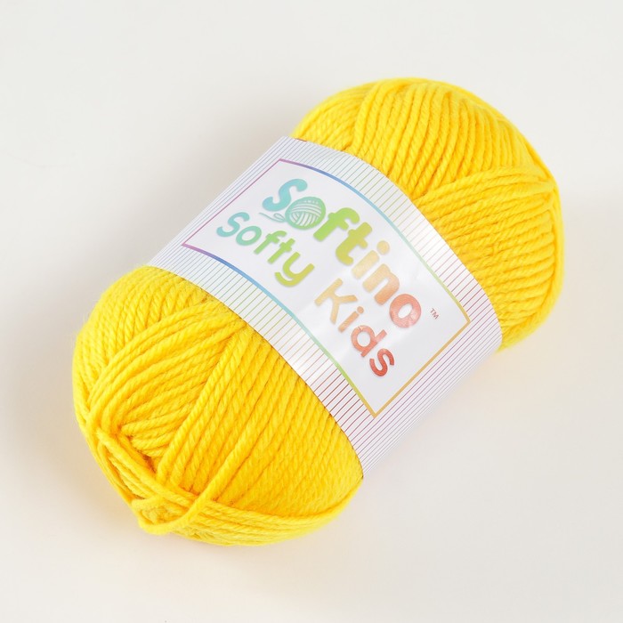 

Пряжа 100% акрил "Softy Kids" 90м ±5м 50 гр цвет 04 цыплёнок 5443675