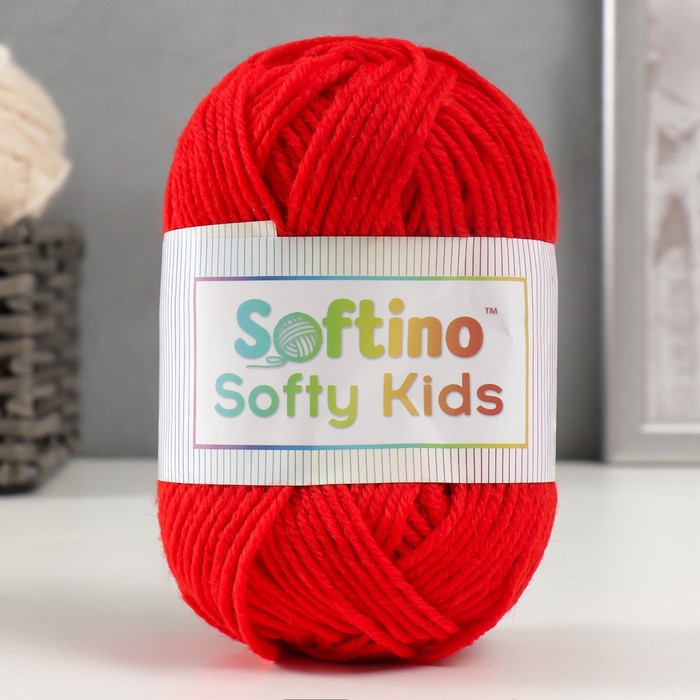 Пряжа 100% акрил Softy Kids 90м ±5м 50 гр цвет 34 гранат 5443668 пряжа 100% акрил softy kids 90м ±5м 50 гр цвет 34 гранат 5443668