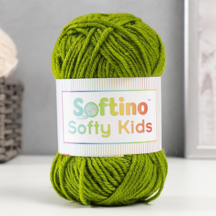 Пряжа 100% акрил Softy Kids 90м ±5м 50 гр цвет 49 зелёный хаки пряжа 100% акрил softy kids 90м ±5м 50 гр цвет 45 зелёный мох