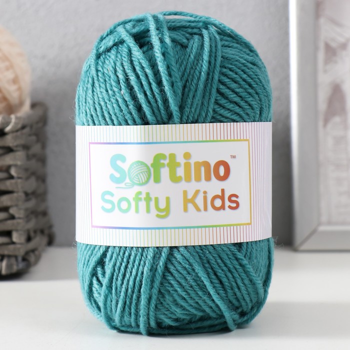 Пряжа 100% акрил Softy Kids 90м ±5м 50 гр цвет 60 виридиан пряжа 100% акрил softy kids 90м ±5м 50 гр цвет 04 цыплёнок 5443675