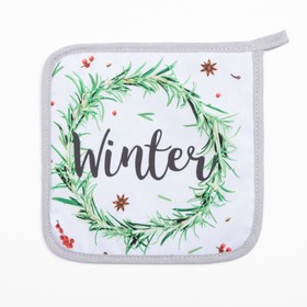 

Набор кухонный Доляна Winter: подставка, прихватка