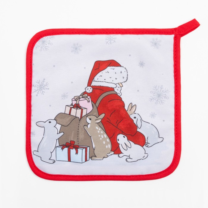 

Набор кухонный Доляна From Santa: подставка, прихватка
