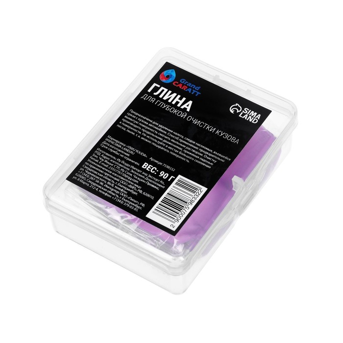 

Глина для глубокой очистки кузова, Grand Caratt, 90 г, красный