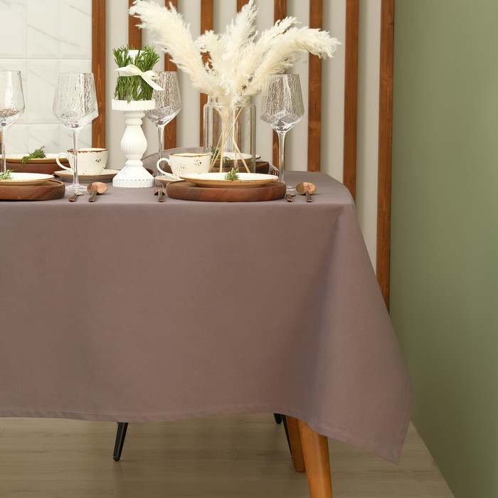 

Скатерть Этель Kitchen 150х220 см, цвет коричневый, 100% хлопок, саржа 220 г/м2