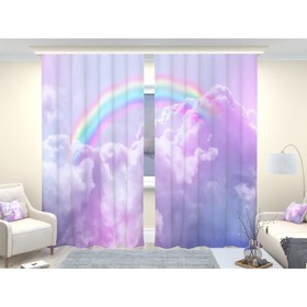 

Фотошторы «Радуга в розовых облаках», размер 150 × 260 см, димаут