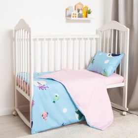 

Постельное бельё 1.5сп LoveLife «Подводный мир» 143х215 см, 150х214 см, 50х70 см-1 шт