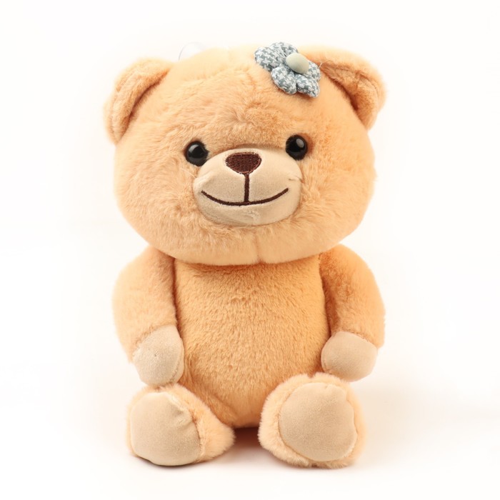 Мягкая игрушка «Медведь с цветком», цвета МИКС мягкая игрушка тигрёнок с цветком 8 см на подвесе цвета микс