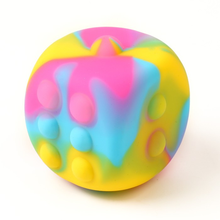 Мялка «Кубик», цвета МИКС кубик таймер разные цвета