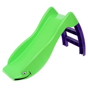 Горка "Дельфин", цвет зелёный/фиолетовый  (307)