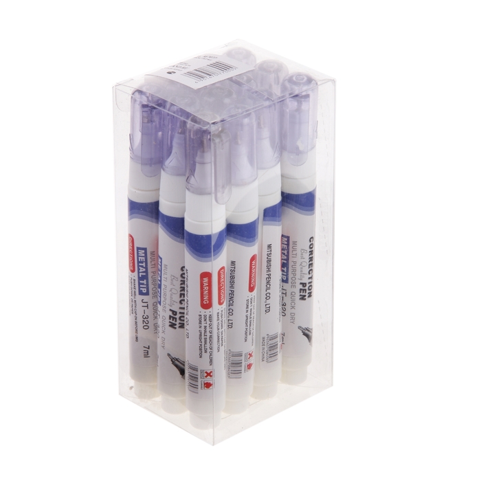 Корректор-карандаш 10мл металл наконечник на основе растворителя JIANG TAO