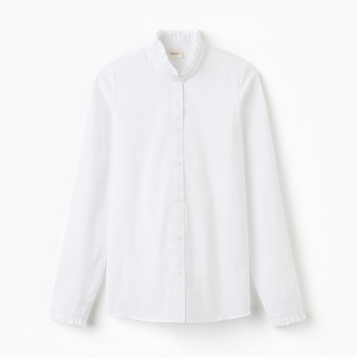 Блузка для девочки MINAKU, цвет белый, рост 140 см