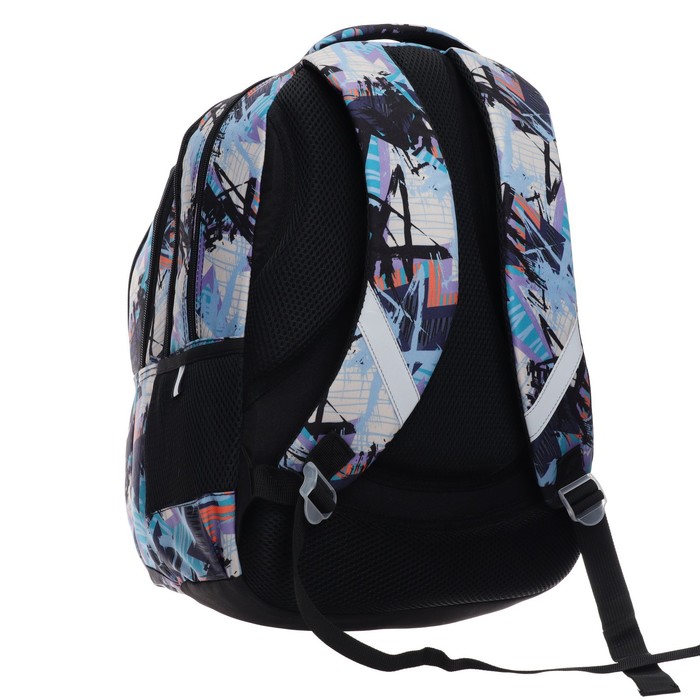 

Рюкзак молодёжный 44 х 32 х 18 см, эргономичная спинка, GoPack Teens, Pattern