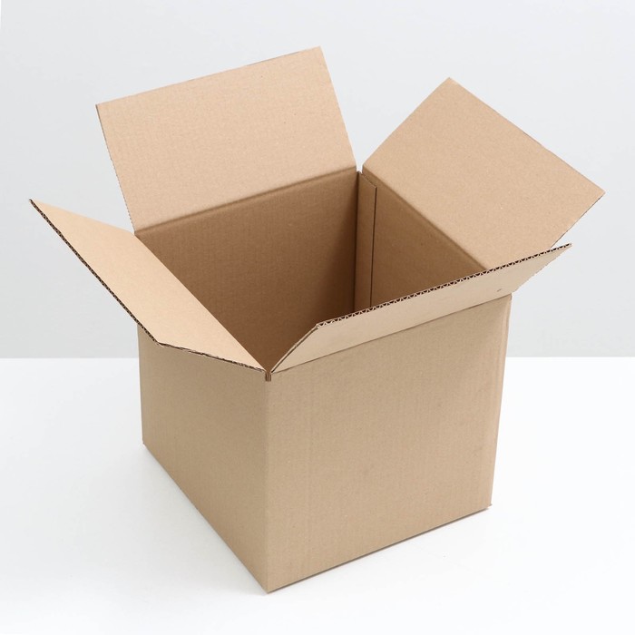 Коробка складная, бурая, 30 х 30 х 30 см коробка складная бурая с ручками 60 х 40 х 40 см