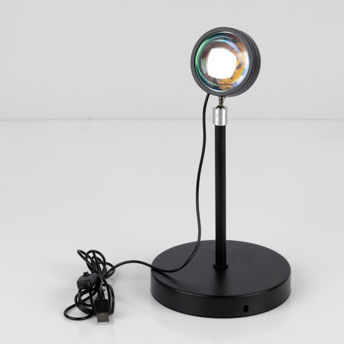 Световой прибор "Закат", 26-150 см, регулируемый, пульт, 5W, RGB, USB