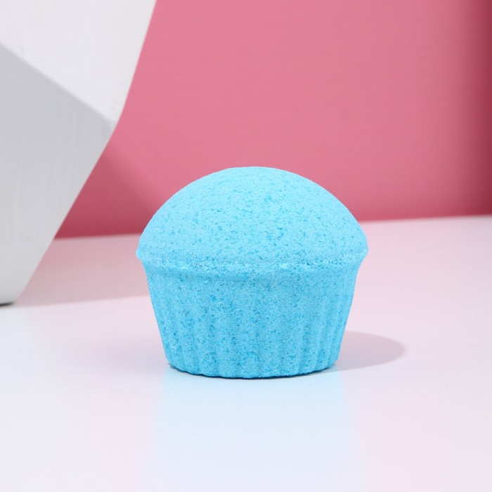 Бомбочка для ванны в форме кекса "Сияние звезд!" 120 г, аромат ваниль и молоко 7817064