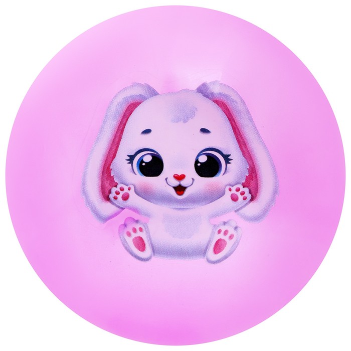 Мяч детский «Зайчонок» 22 см, 60 г, цвета микс