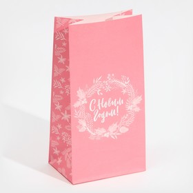 Пакет без ручек  «Розовый», 10 × 19.3 × 7 см