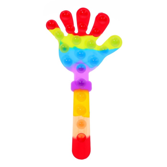 фото Развивающая игрушка «ладонь» с присосками, цвета микс