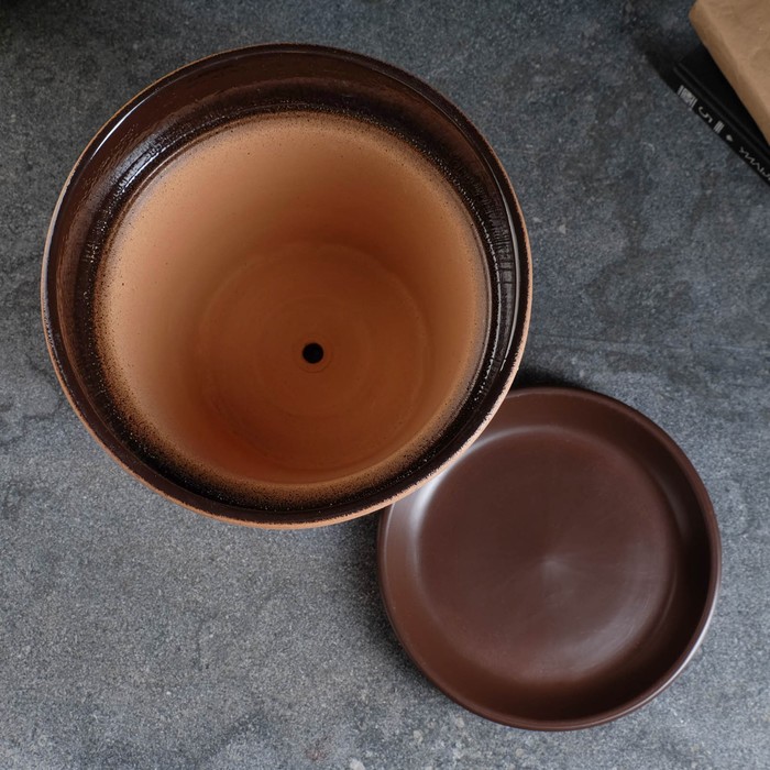 

Горшок цветочный Ленок 7л с подставкой