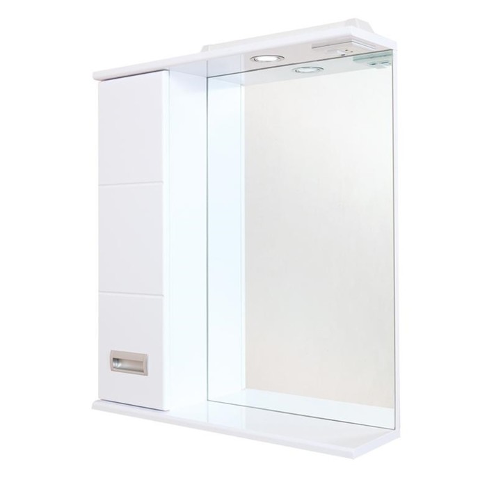 Зеркало шкаф Onika Балтика 58.01 для ванной комнаты, левый, с подсветкой