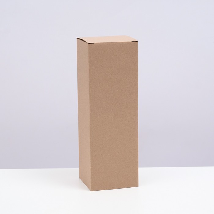Коробка под бутылку, бурая, 12 х 12 х 36 см коробка складная бурая 12 х 12 х 12 см