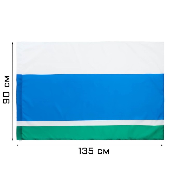 Флаг Свердловской области, 90 х 135 см, полиэфирный шёлк, без древка