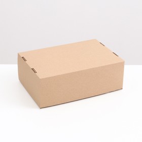 Коробка складная, крышка-дно 24 х 17 х 9 см, бурая
