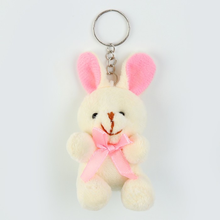 Мягкая игрушка «Кролик» на подвесе, 7 см, цвета МИКС пк кидс тойз дв мягкая игрушка бык с сердцем на подвесе цвета микс