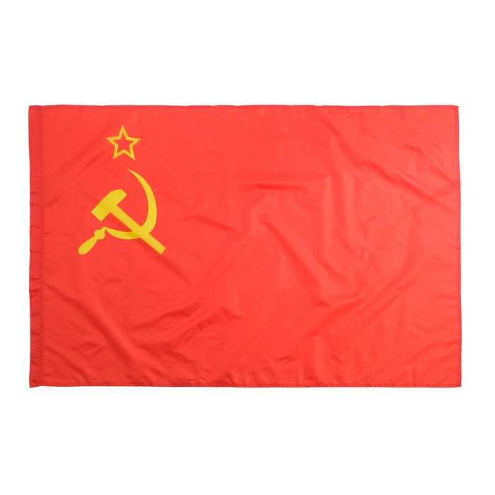 Флаг СССР, 90 х 150 см, полиэфирный шёлк флаг россии с гербом 90 х 145 см полиэфирный шёлк