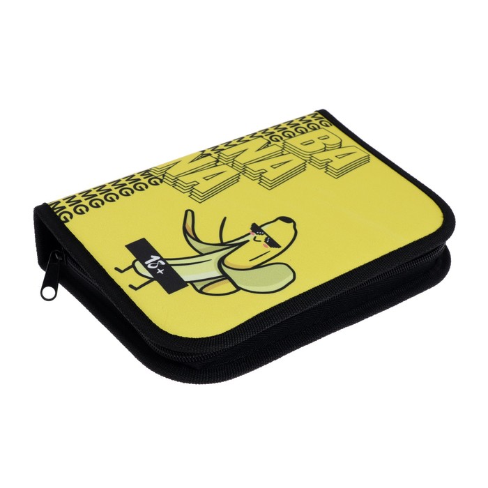 

Пенал 3 секции, вкладка внутри Calligrata, "Банан", 140 х 210, ткань