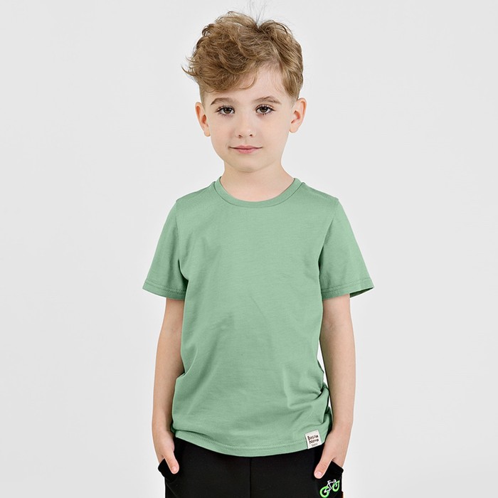 фото Футболка для мальчиков, рост 116 см, цвет светло-зеленый bossa nova