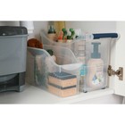 Контейнер для хранения на колёсиках RICCO, 10 л, 46,2×16,2×27,2 см, с ручкой, прозрачный - Фото 6