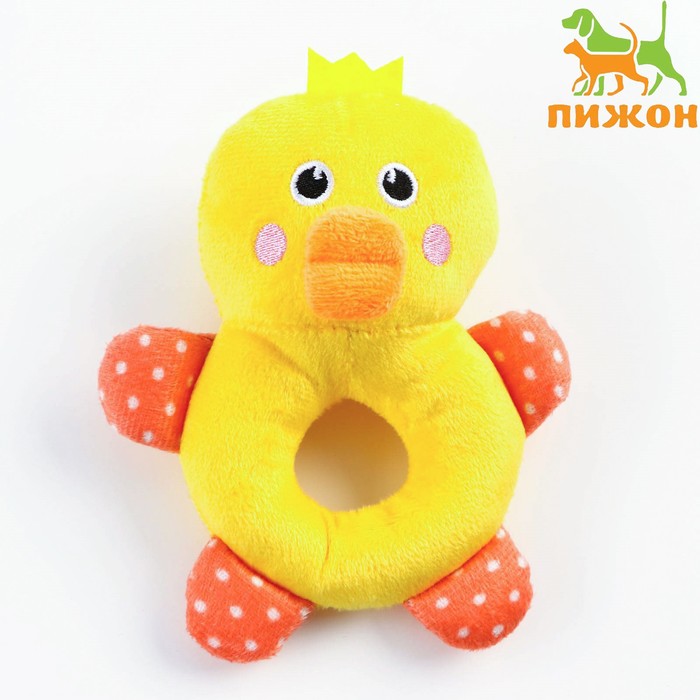 Игрушка пищащая для собак Утёнок17 см 287₽