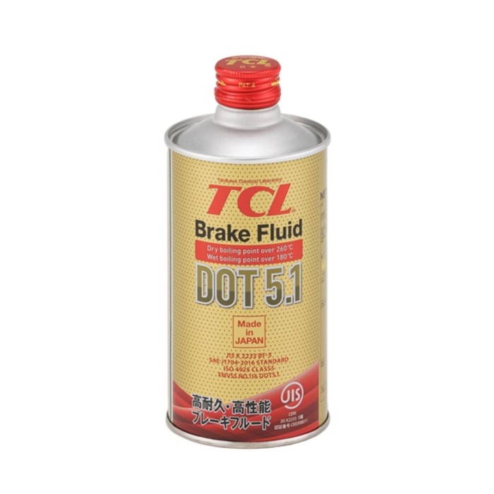 Тормозная жидкость TCL DOT 5.1, 0,355 л тормозная жидкость castrol react perform dot4 1 л