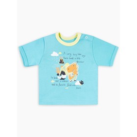 

Футболка Dino, рост 80 см, цвет бирюзовый